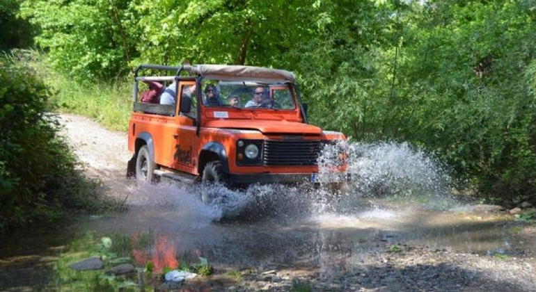 Jeep Safari Tour und Canyon Bootsfahrt von Side mit Mittagessen