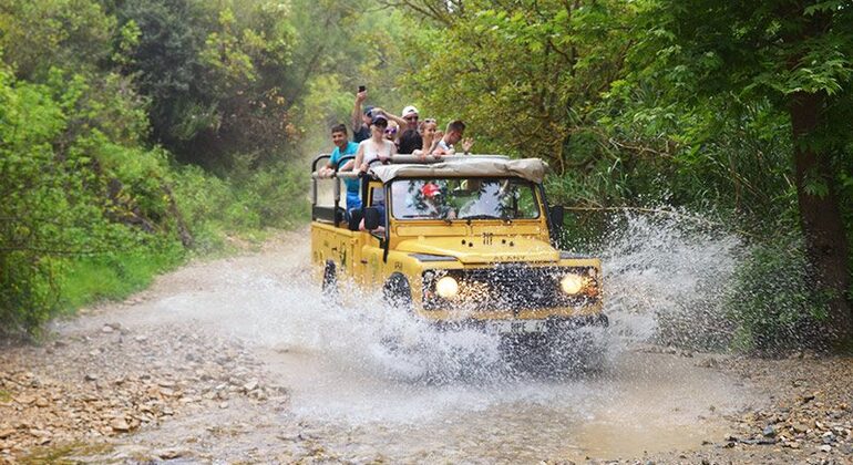 Jeep Safari Tour und Canyon Bootsfahrt von Side mit Mittagessen