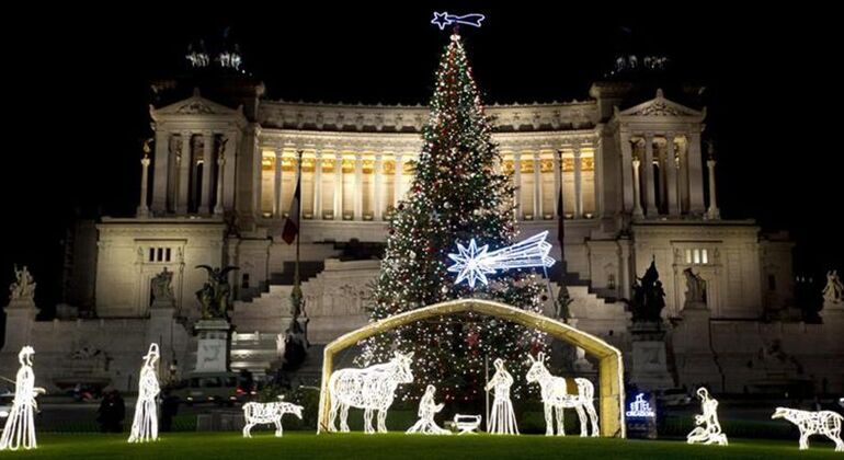 Rome illuminée : Une visite guidée des monuments de Noël
