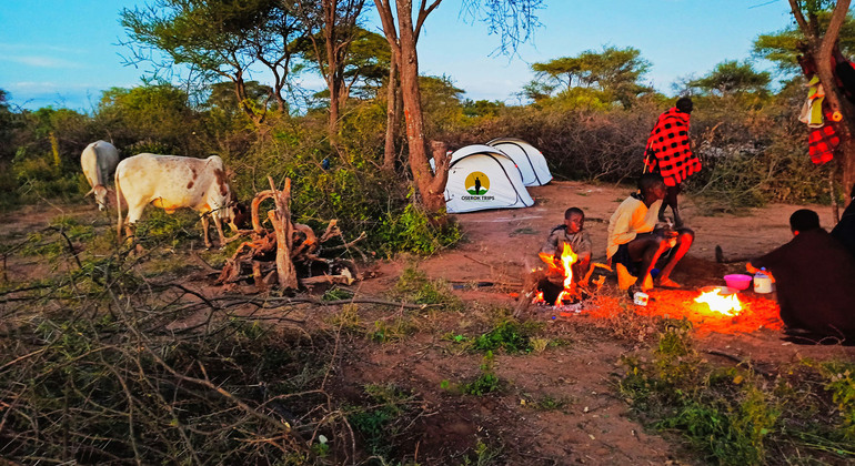 Authentisches Maasai-Dorf-Camping-Erlebnis