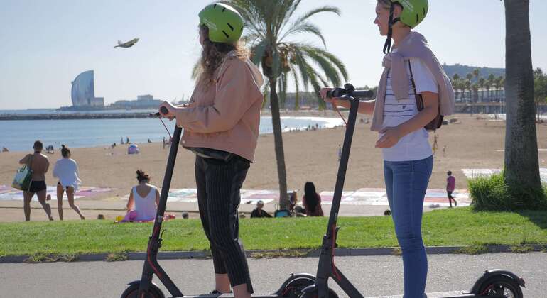 Barcelona One-Hour Beach E-scooter Tour