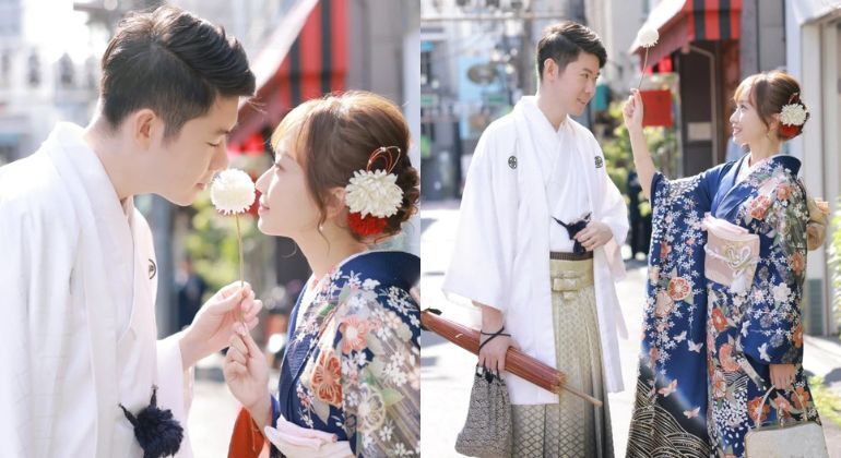 Tokyo Senso-ji Temple Kimono et photographie décontractée