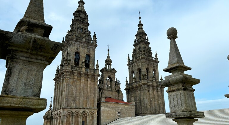 Cattedrale di Santiago: tetti e Portico de la Gloria