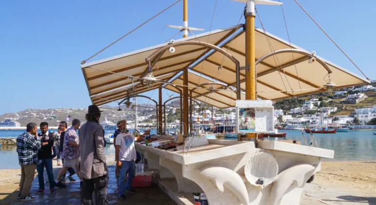 Recorrido gastronómico por la ciudad de Mykonos con un guía local