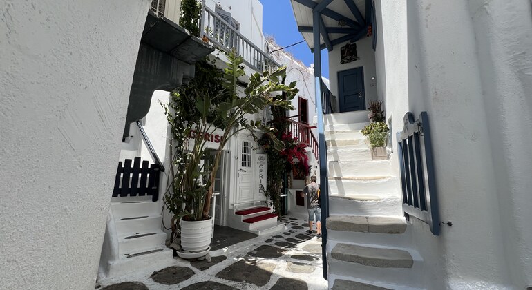 Recorrido gastronómico por la ciudad de Mykonos con un guía local