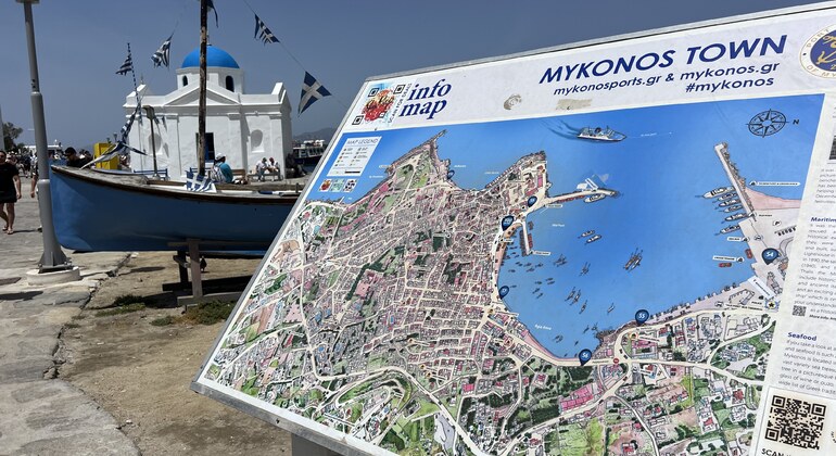Recorrido gastronómico por la ciudad de Mykonos con un guía local
