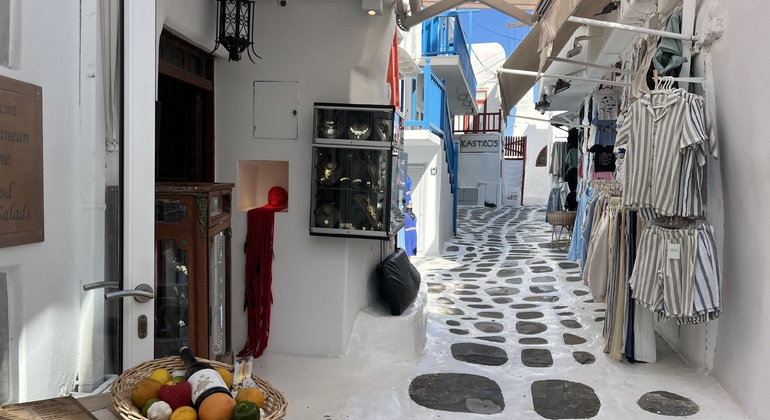 Recorrido gastronómico por la ciudad de Mykonos con un guía local