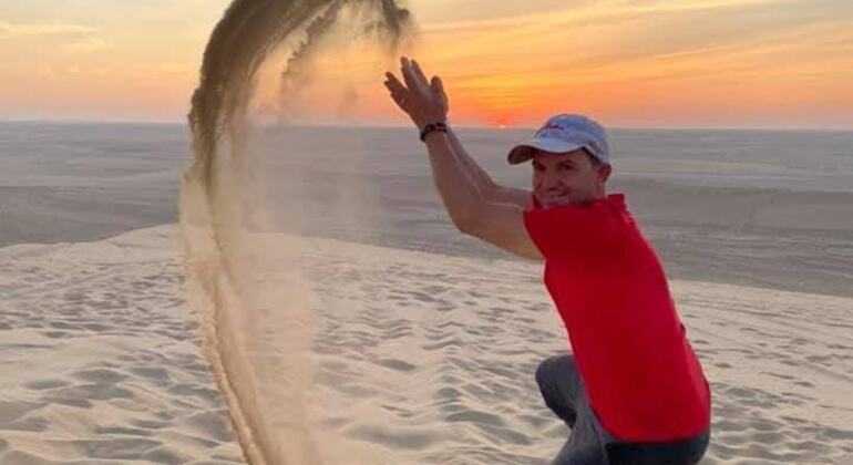 Katar Zwischenstopp Wüstensafari: Sonnenaufgang bis Sonnenuntergang & Schwimmen