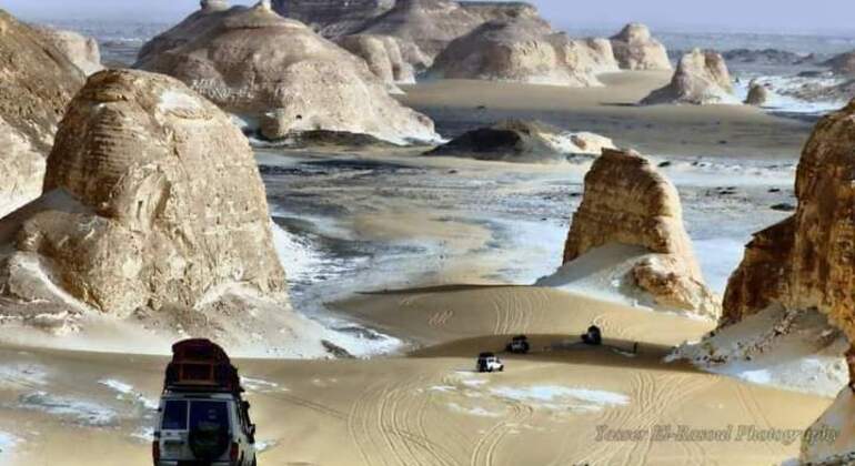 Tour del deserto in bianco e nero nell'oasi di Bahariya
