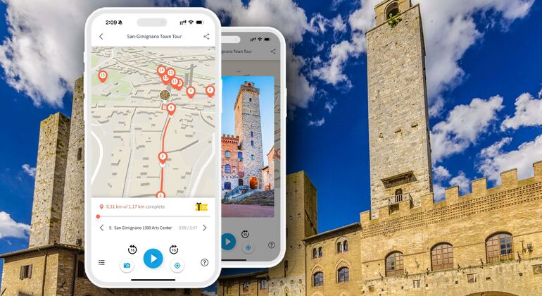 Audio Guide App: San Gimignano Stadtrundgang