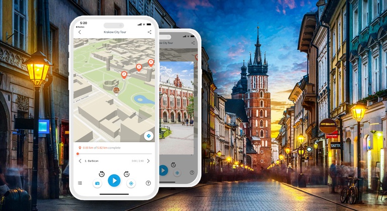 Audio Guide App: Krakau Stadtrundgang
