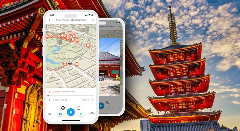 Audio Guide App: Senso-ji-Tempel & Asakusa, Tokio