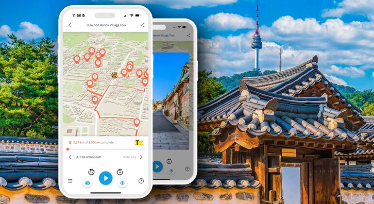 Audio Guide App: Bukchon Hanok Dorf, Seoul