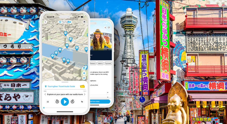 Audio Guide App: Osaka Stadtrundfahrt