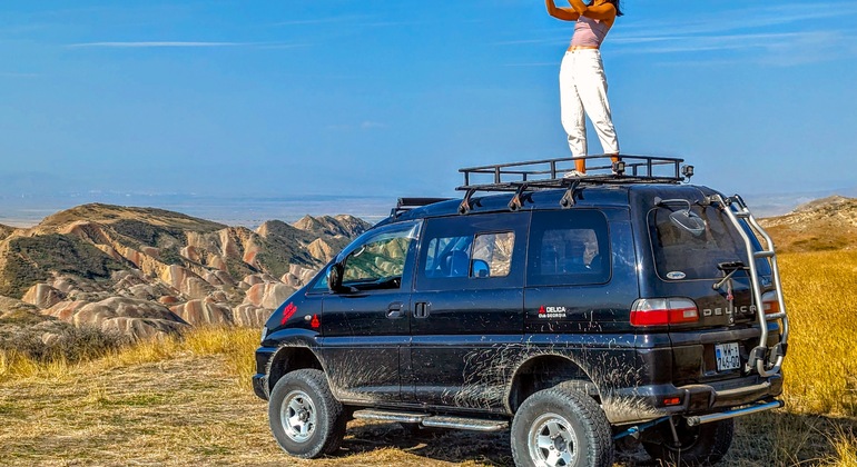 Off-Road Tour: Hidden Rainbow Mountains & Gareji Cave Monasteries