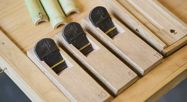 Kyoto: Workshop zur Herstellung von Essstäbchen in Arashiyama