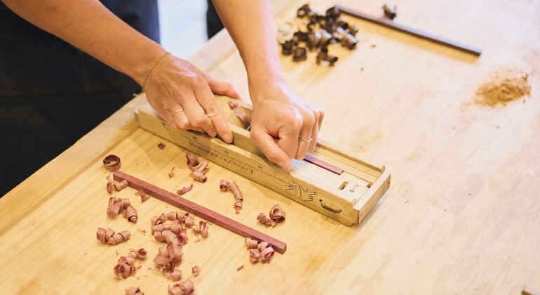 Kyoto: Workshop zur Herstellung von Essstäbchen in Arashiyama
