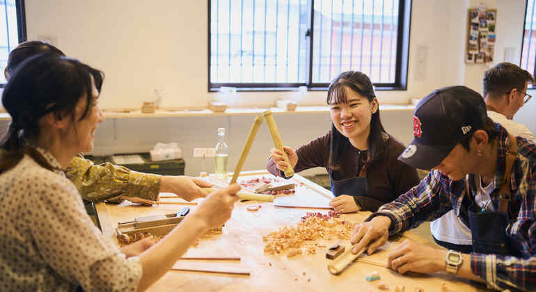Kyoto: Workshop zur Herstellung von Essstäbchen in Arashiyama