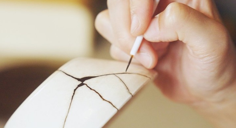 Tokyo : Atelier de réparation d'or japonais Kintsugi à Shinjuku