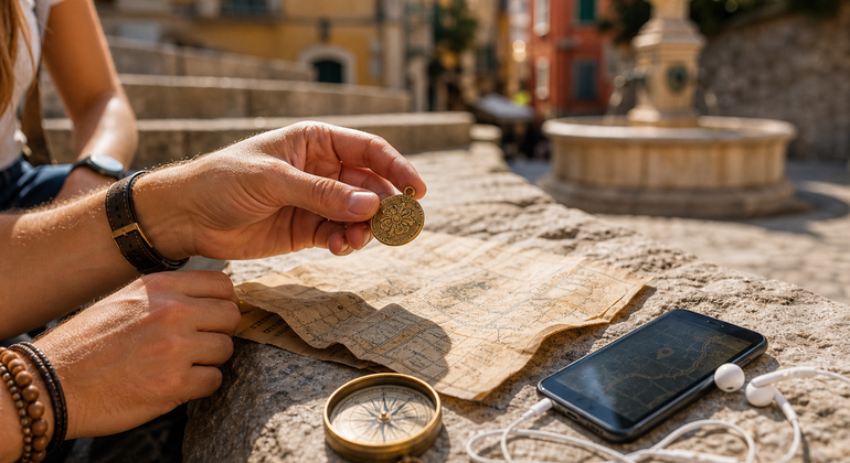 Halbgeführte Tour durch die Altstadt von Nizza mit Schatzsuche und Audioguide