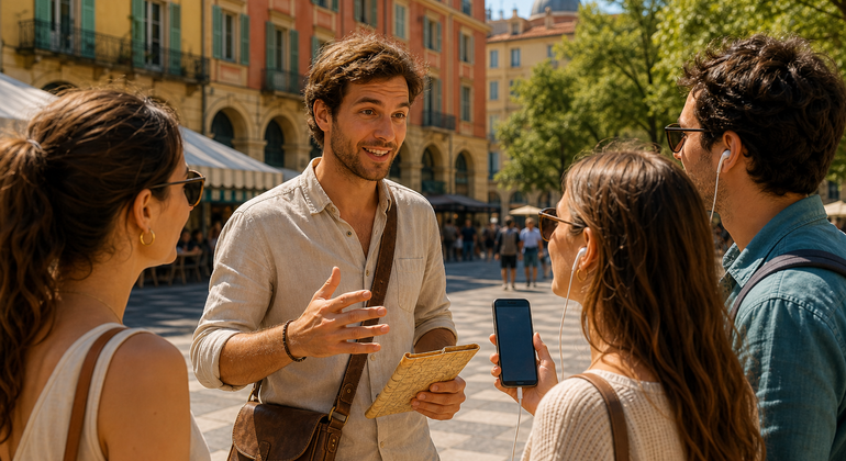 Halbgeführte Tour durch die Altstadt von Nizza mit Schatzsuche und Audioguide