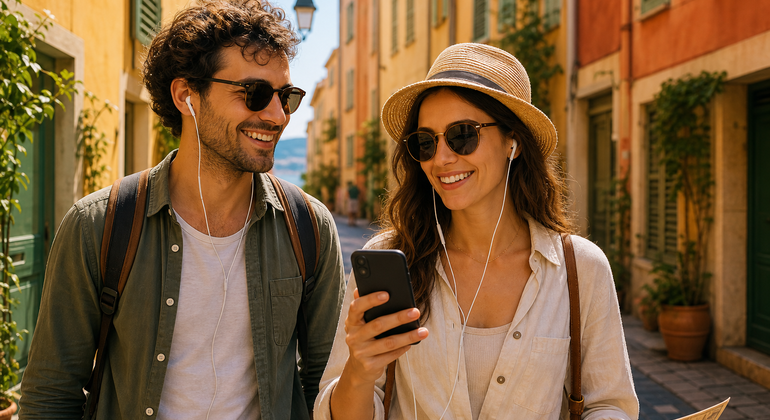 Halbgeführte Tour durch die Altstadt von Nizza mit Schatzsuche und Audioguide