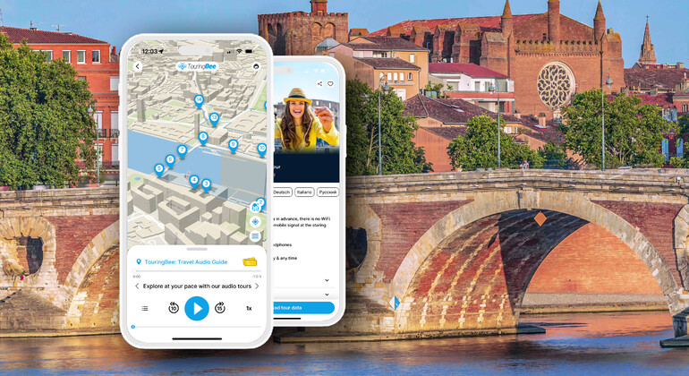 Audio-App für selbstgeführte Touren: Stadtrundgang durch Toulouse