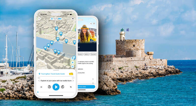Audio-App für eine selbstgeführte Tour: Stadtrundgang durch Rhodes