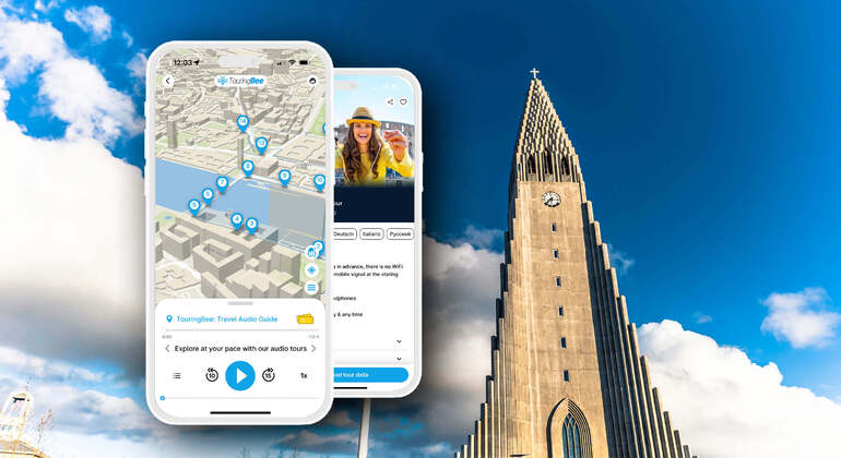 Audio-App für selbstgeführte Touren: Stadtrundgang durch Reykjavík