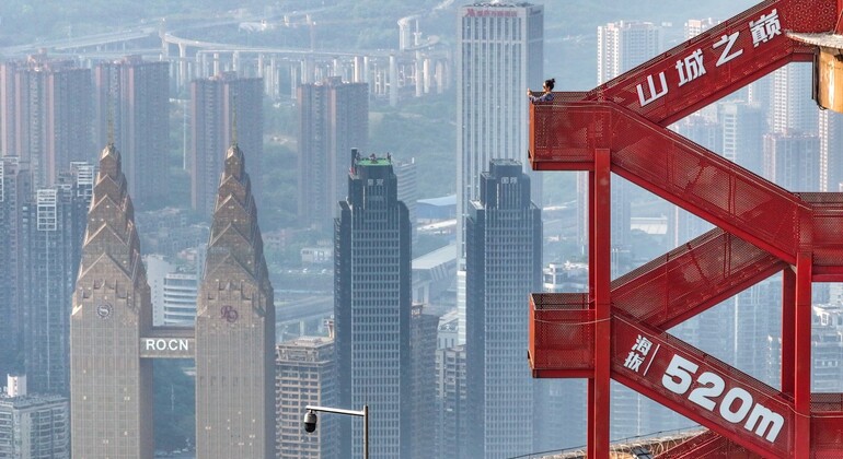 Entrada para el mirador «Cloud Eye» de Chongqing