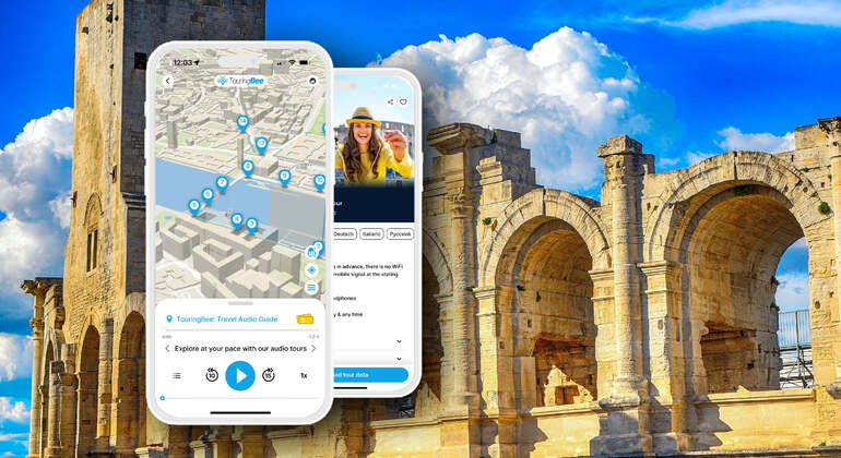 Audio-App für selbstgeführte Touren: Stadtrundgang durch Arles