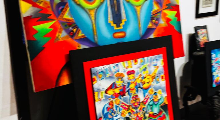 Espectáculo de lucha libre de las cholitas y visita a la galería de arte