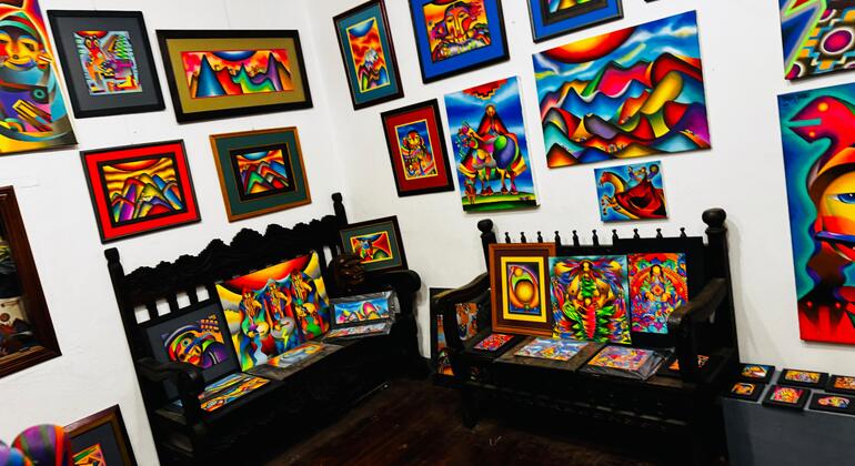 Espectáculo de lucha libre de las cholitas y visita a la galería de arte