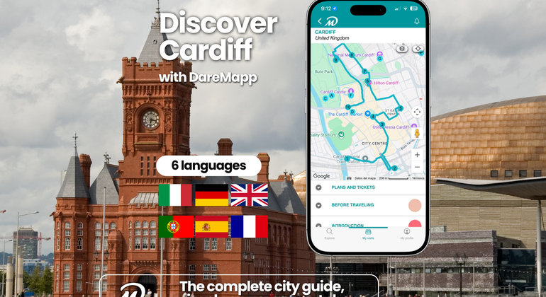 TOP Cardiff: Private Self-Guided Tour Using Your Cell Phone