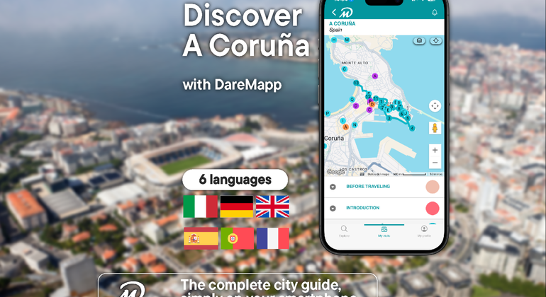 TOP A Coruña: Private Self-Guided Tour Using Your Cell Phone