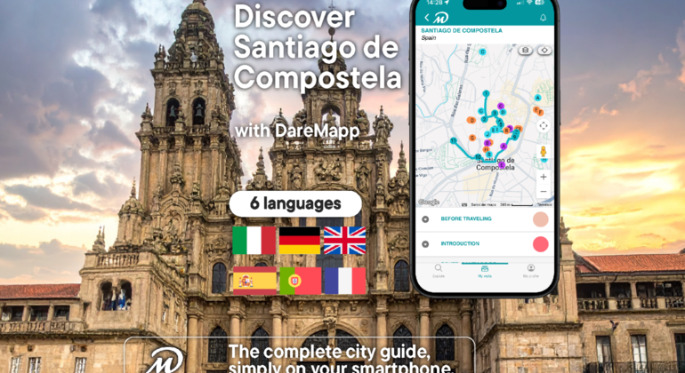 Top Santiago de Compostela: Self-Guided Experience with the DareMapp App