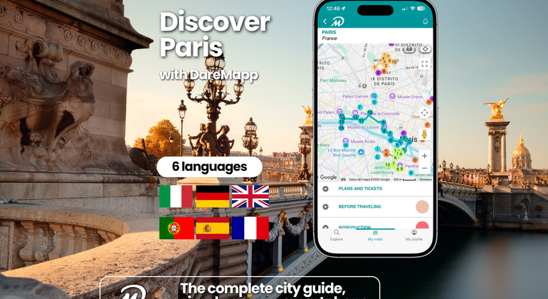 Top Paris: Private Guided Tour with Your Phone