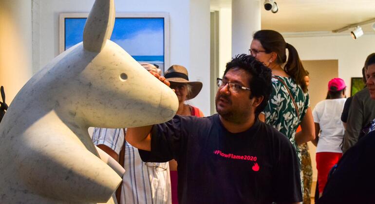 De galería en galería con Thabo