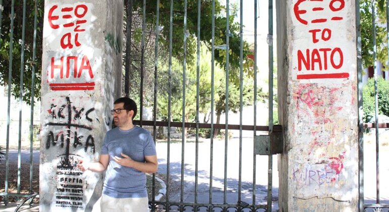 Sozialer und politischer Spaziergang in Athen