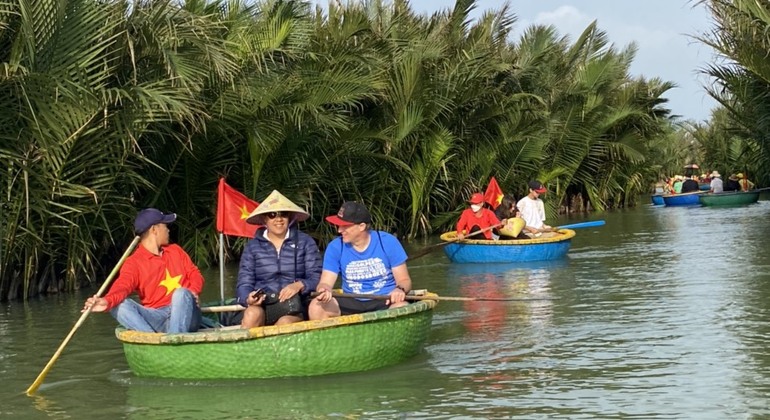 Hoi An: Bamboo Basket Boat Experience auf dem Thu Bon Fluss