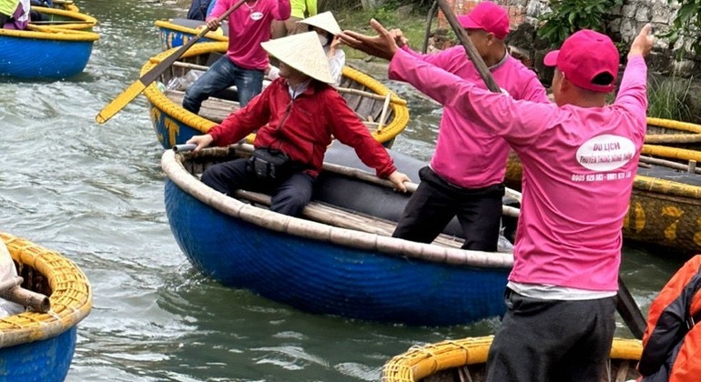 Hoi An: Bamboo Basket Boat Experience auf dem Thu Bon Fluss