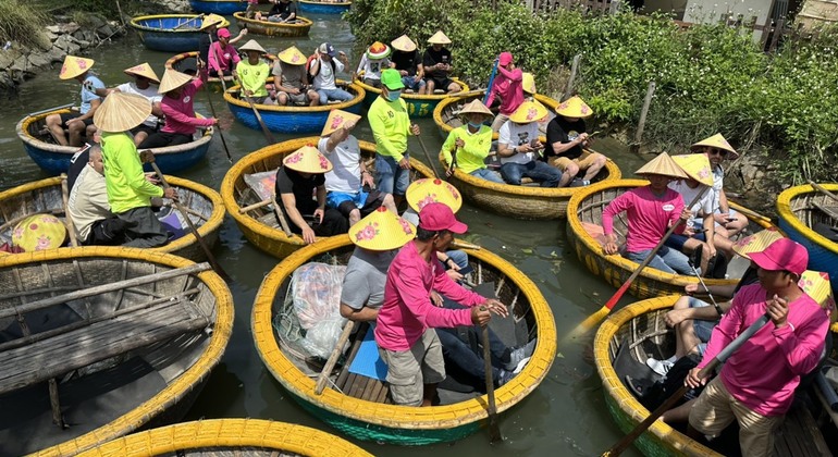 Hoi An: Bamboo Basket Boat Experience auf dem Thu Bon Fluss