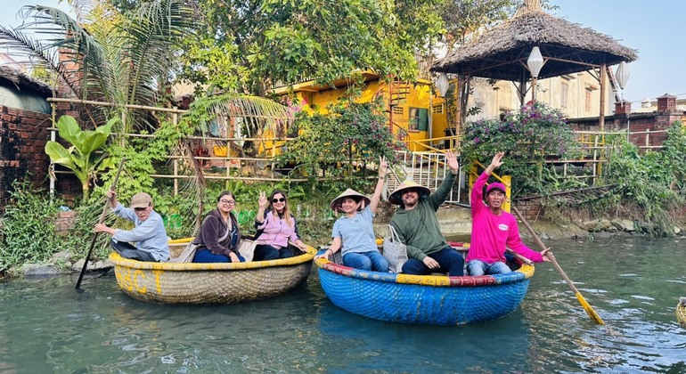 Hoi An: Bamboo Basket Boat Experience auf dem Thu Bon Fluss