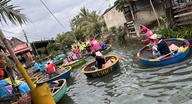 Hoi An: Bamboo Basket Boat Experience auf dem Thu Bon Fluss