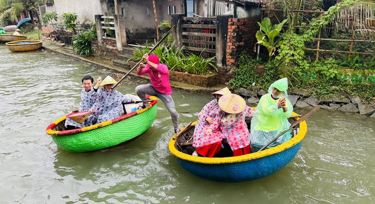 Hoi An: Bamboo Basket Boat Experience auf dem Thu Bon Fluss
