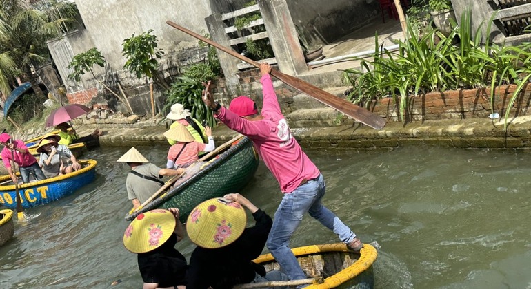 Hoi An: Bamboo Basket Boat Experience auf dem Thu Bon Fluss