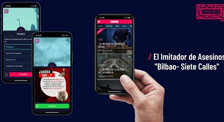 Fuga per le strade del centro di Bilbao con l'APP VisitEscape