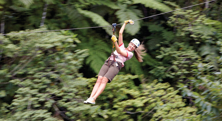 Baumkronen-Zipline-Abenteuer und Höhle in Fidschi